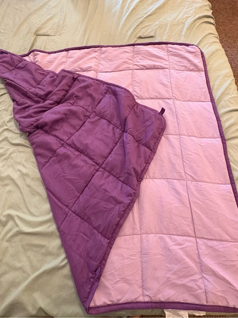 Purple Microfiber Weighted Blanket